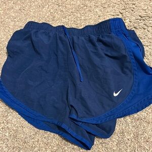 blue nike shorts - size small